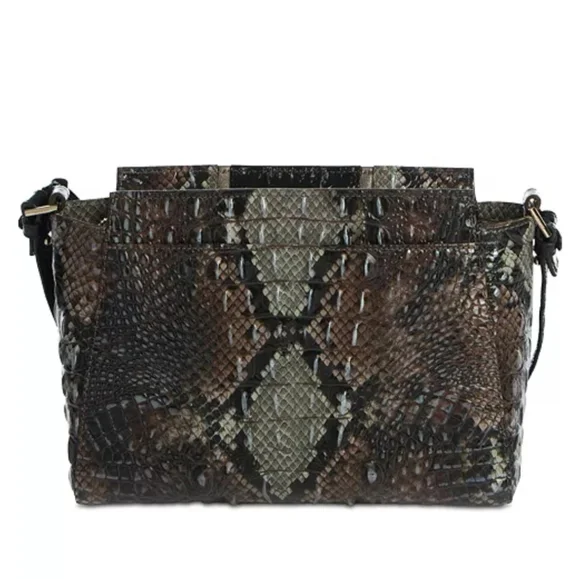 Brahmin Hillary Luminary Embossed Crossbody Snakeskin - Picture 2 of 16